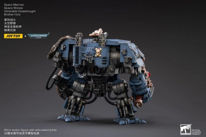 Warhammer 40K - Space Marines Space Wolves Venerable Dreadnought Brother Hvor 1/18 Scale Figure