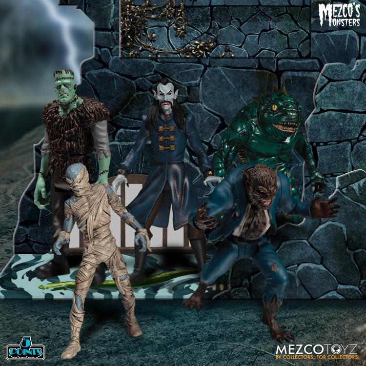 Mezco's Monsters 5 Points - Tower of Fear Deluxe Boxed Set