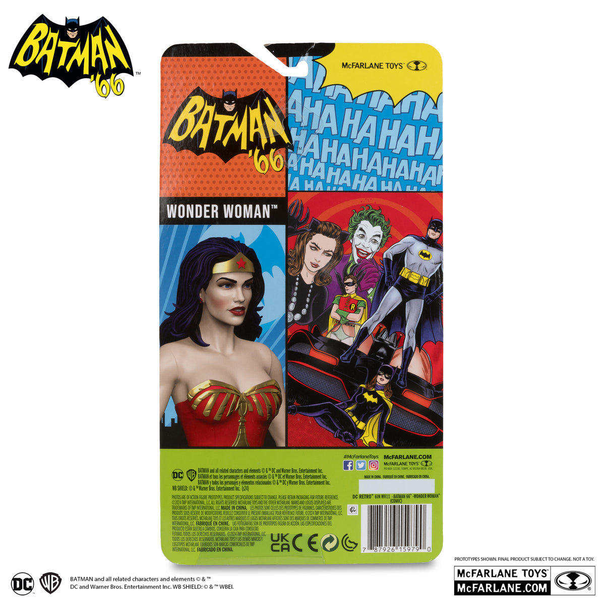 Retro Comic Wonder Woman Figure Batman Classic TV Series McFarlane