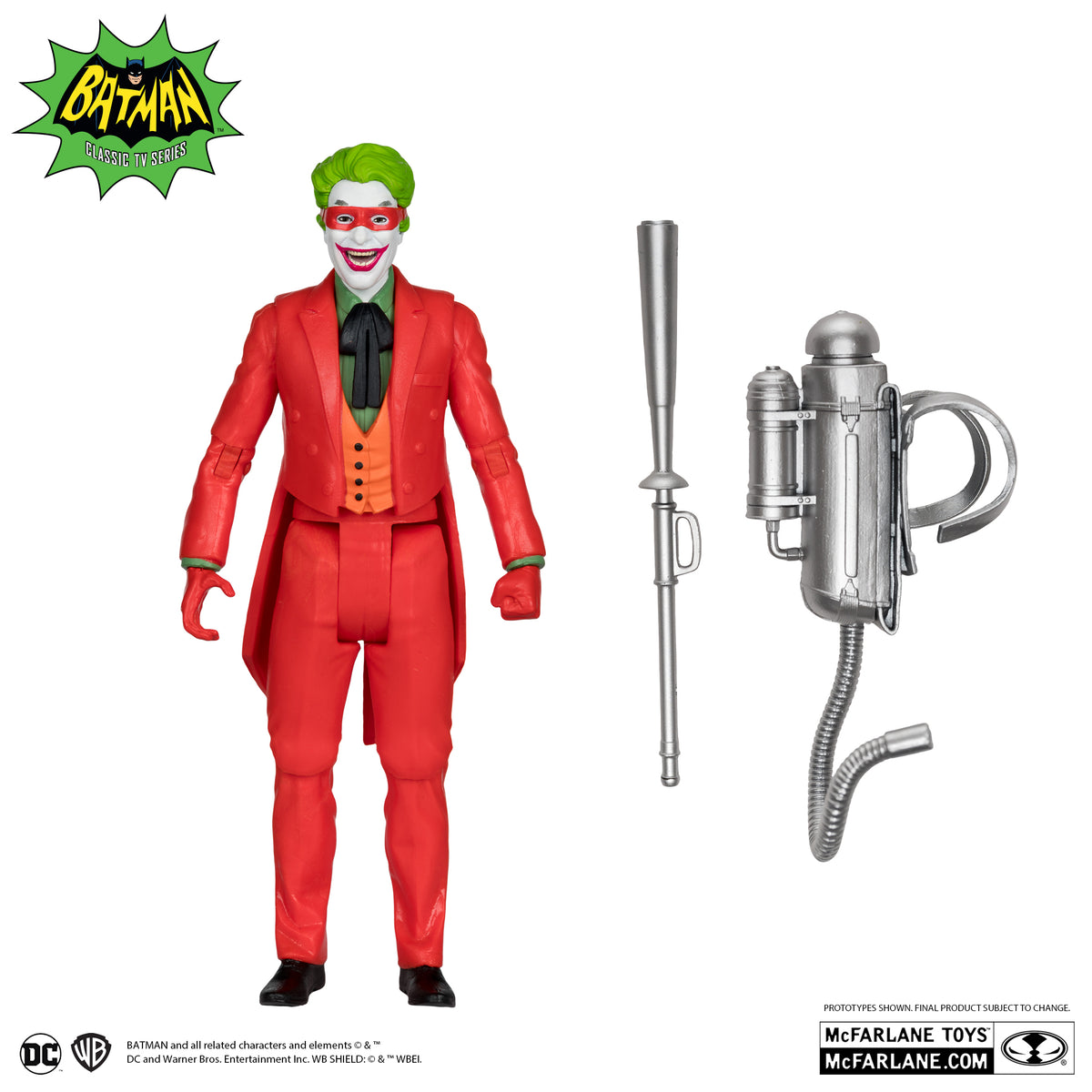 Retro Masked The Joker Figure Batman Classic TV Series McFarlane