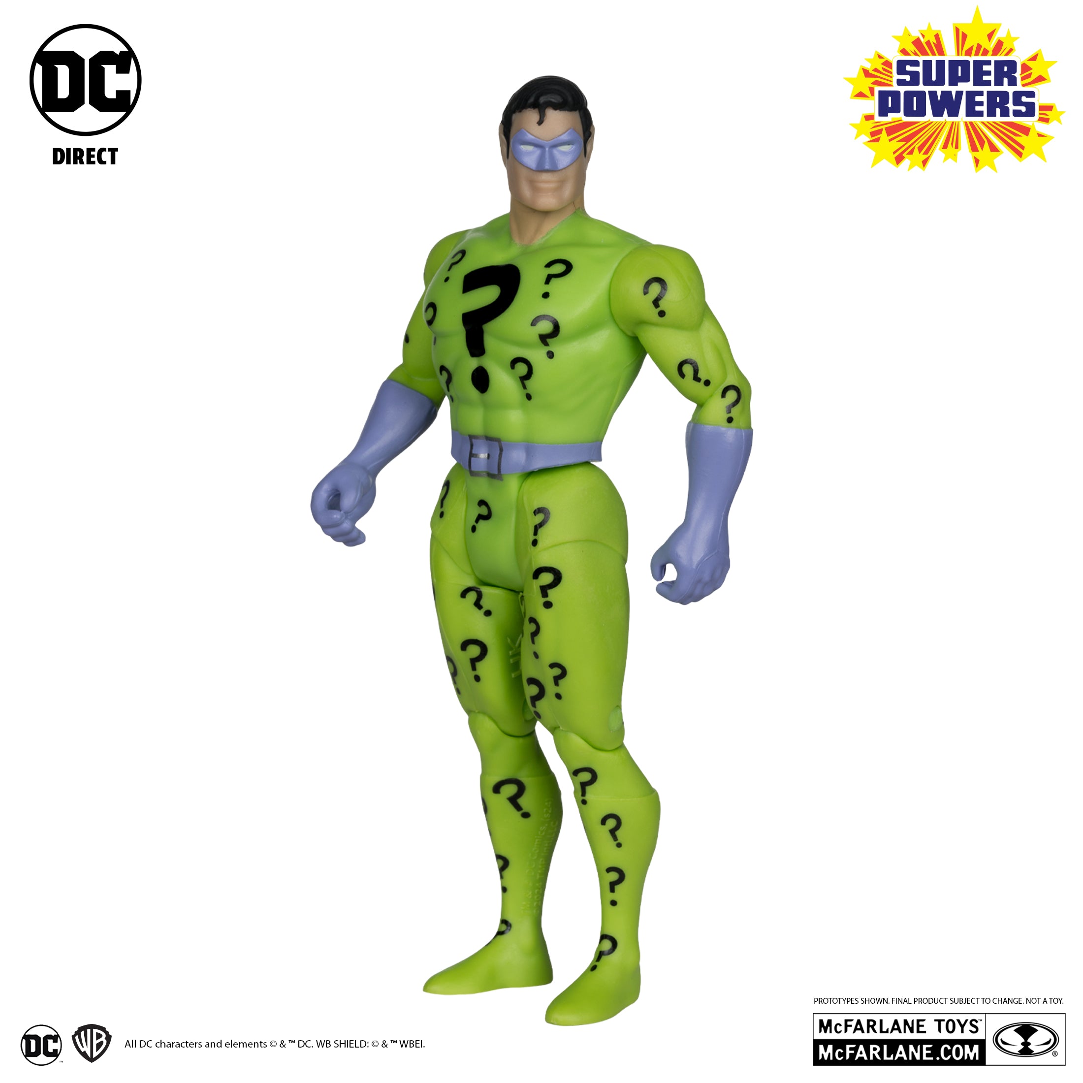 The Riddler Action Figure DC Comics DC Super Powers McFarlane Toys