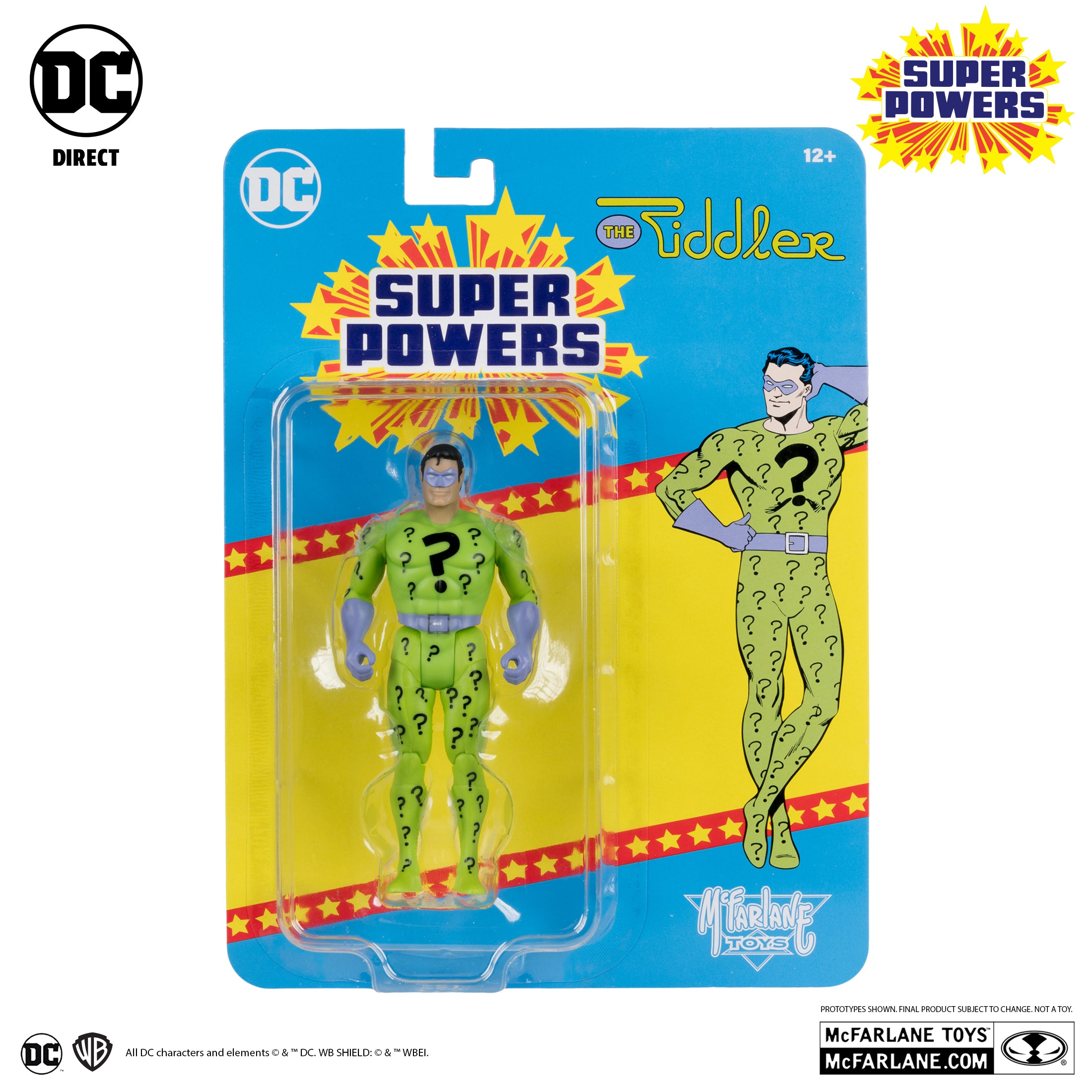 The Riddler Action Figure DC Comics DC Super Powers McFarlane Toys