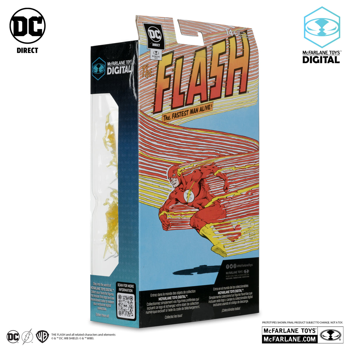 Speed Force The Flash 7" Platinum Edition Figure McFarlane Toys DC Direct