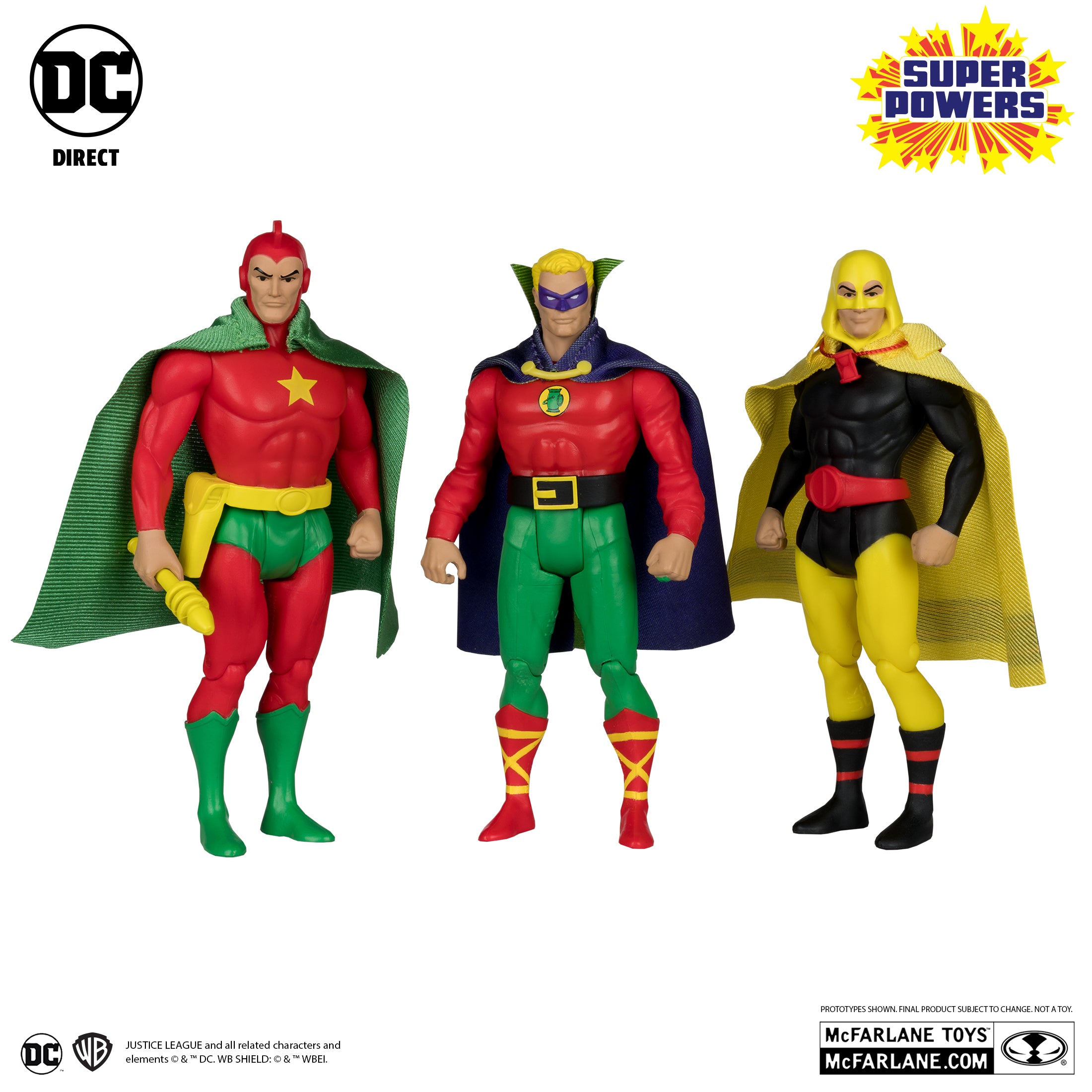 Green Lantern, Hourman, & Starman Figure 3-Pack JSA DC Comics DC Super Powers McFarlane