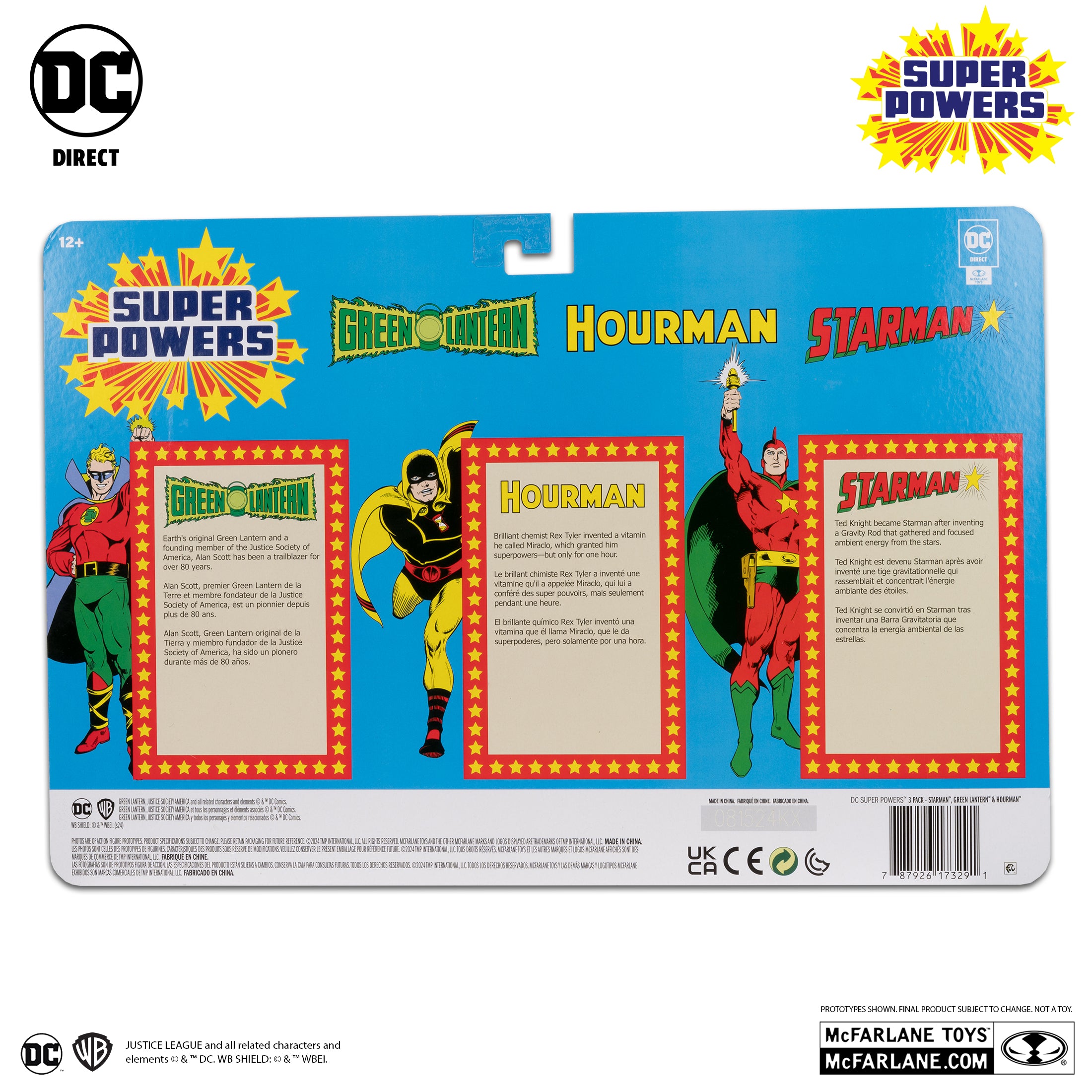 Green Lantern, Hourman, & Starman Figure 3-Pack JSA DC Comics DC Super Powers McFarlane