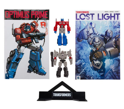 Transformers Page Punchers - Optimus Prime and Megatron Figure Two-Pack with Comic