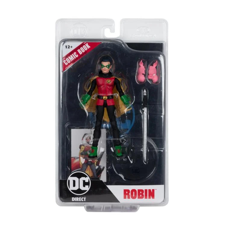 Robin Figure with Comic Batman: Reborn Page Punchers McFarlane