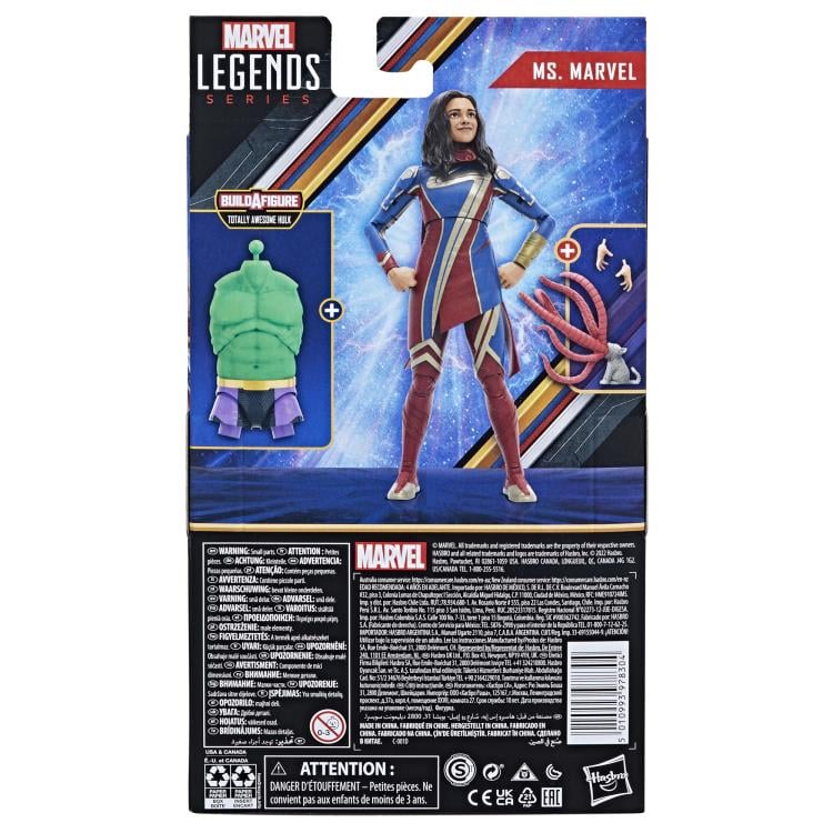 Marvel Legends Ms. Marvel The Marvels Totally Awesome Hulk BAF