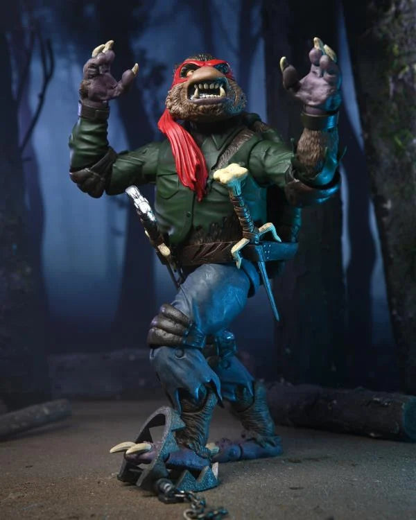 Universal Monsters x Teenage Mutant Ninja Turtles Ultimate Raphael as Wolfman Action Figure