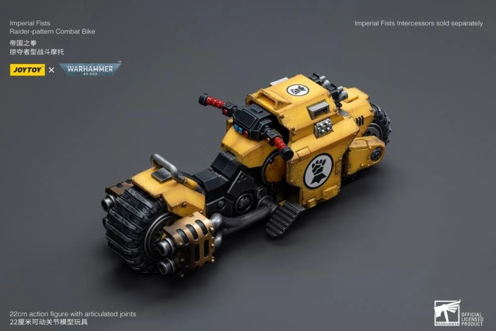 JOYTOY Warhammer 40k - Imperial Fists Raider-Pattern Combat Bike
