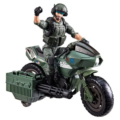 G.I. Joe Classified Series Special Missions: Cobra Island Alvin “Breaker” Kinney Figure with RAM Cycle