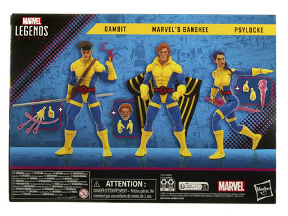 The Uncanny X-Men 60th Anniversary Marvel Legends - Banshee, Gambit, & Psylocke Three-Pack