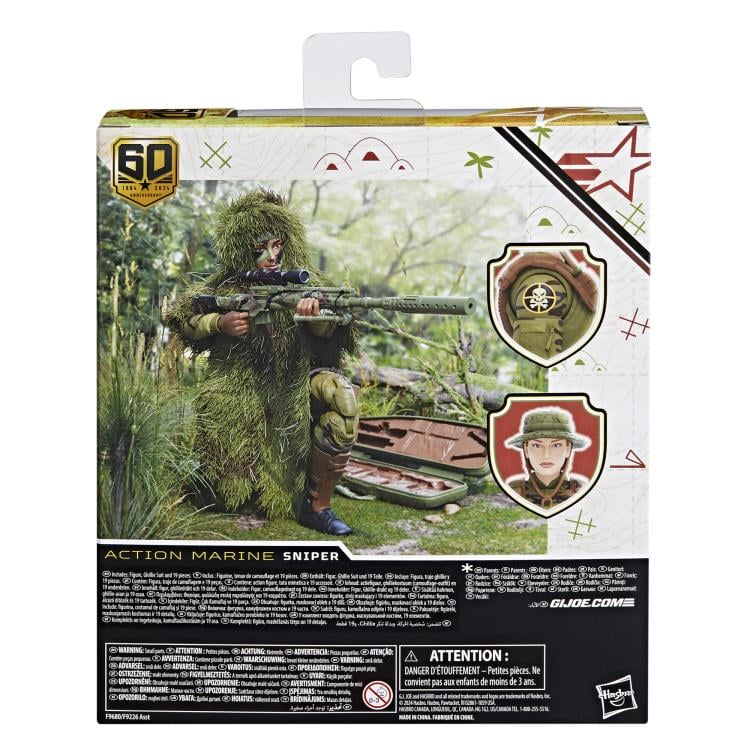 Action Marine Sniper Action Figure G.I. Joe 60th Anniversary Classified Series