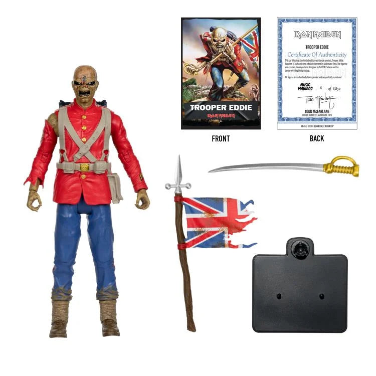 Music Maniacs Iron Maiden Trooper Eddie 6" Figure Limited Edition