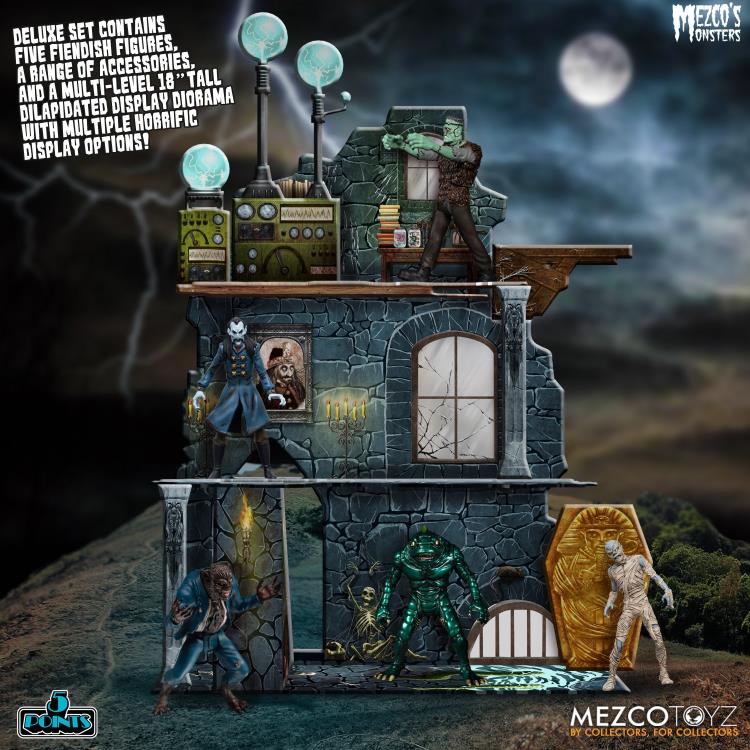Mezco's Monsters 5 Points - Tower of Fear Deluxe Boxed Set