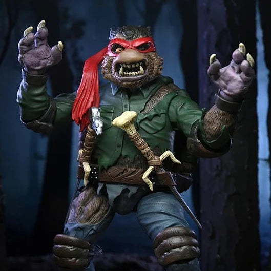 Universal Monsters x Teenage Mutant Ninja Turtles Ultimate Raphael as Wolfman Action Figure