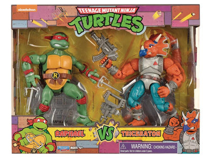 Teenage Mutant Ninja Turtles Classic - Raphael Vs. Triceraton Two-Pack