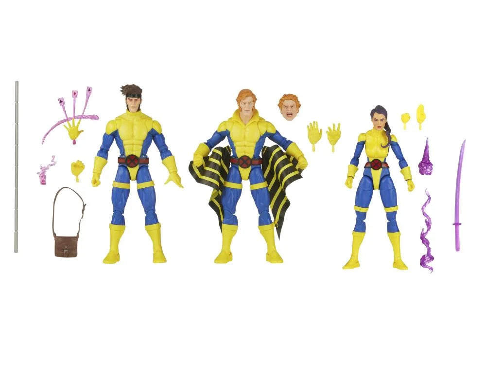 The Uncanny X-Men 60th Anniversary Marvel Legends - Banshee, Gambit, & Psylocke Three-Pack