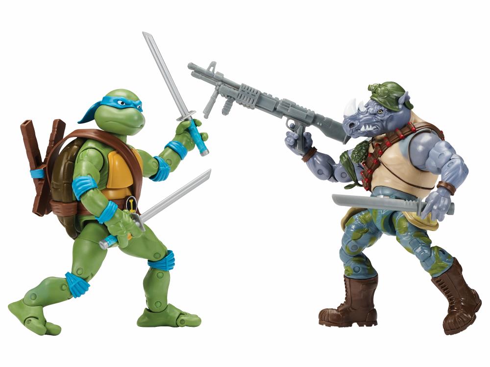 Teenage Mutant Ninja Turtles Classic - Leonardo Vs. Rocksteady Two-Pack