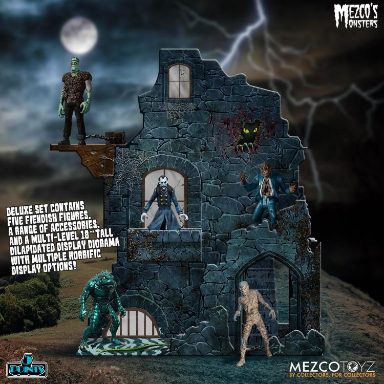 Mezco's Monsters 5 Points - Tower of Fear Deluxe Boxed Set