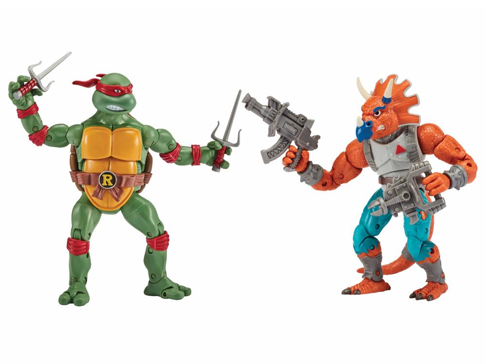 Teenage Mutant Ninja Turtles Classic - Raphael Vs. Triceraton Two-Pack