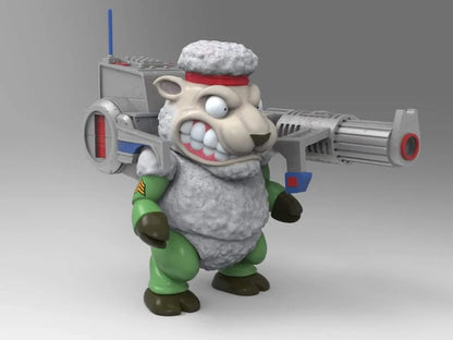 Barnyard Commandos - Sergeant Wooly Pull Over Figure