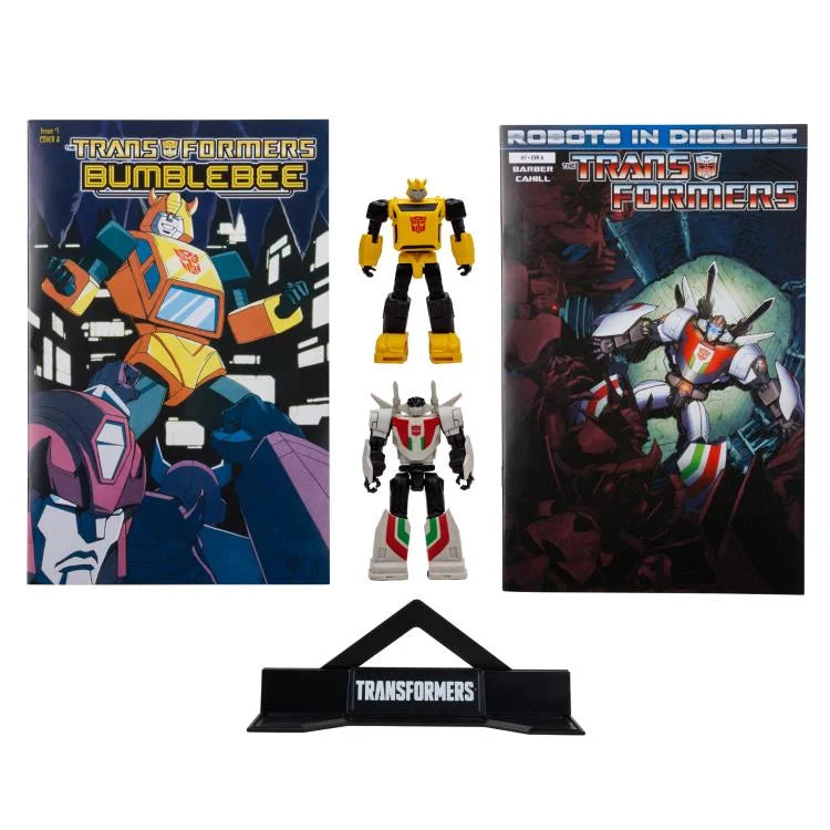 Transformers Page Punchers - Bumblebee and Wheejack Two-Pack with Comic