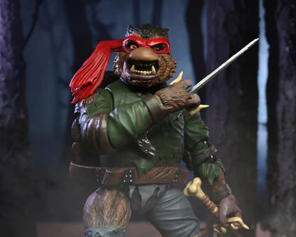 Universal Monsters x Teenage Mutant Ninja Turtles Ultimate Raphael as Wolfman Action Figure