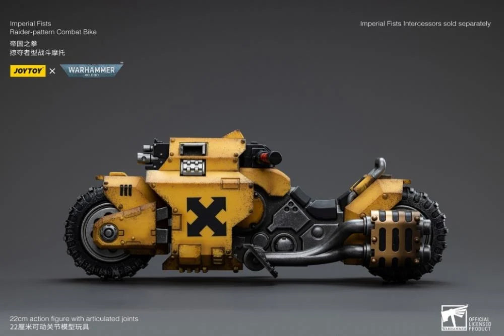JOYTOY Warhammer 40k - Imperial Fists Raider-Pattern Combat Bike