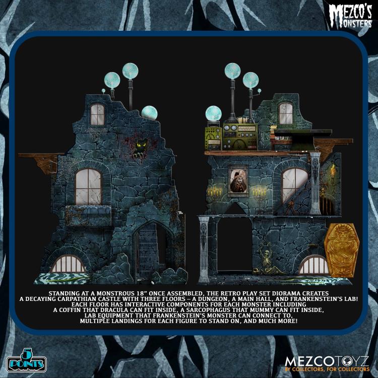 Mezco's Monsters 5 Points - Tower of Fear Deluxe Boxed Set