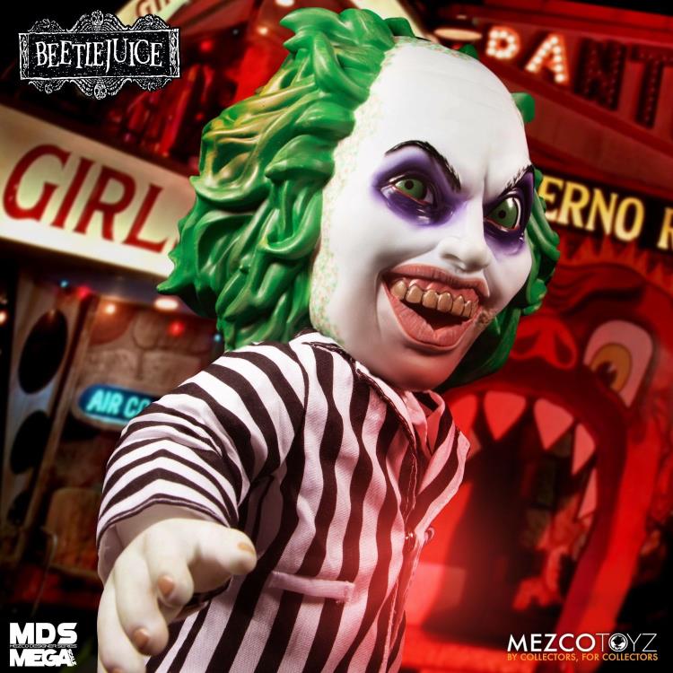 Mega Scale Talking Beetlejuice Beetlejuice Mezco Designer Series MDS