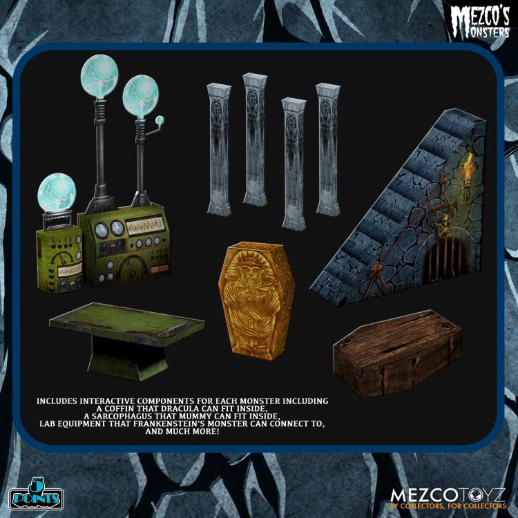 Mezco's Monsters 5 Points - Tower of Fear Deluxe Boxed Set