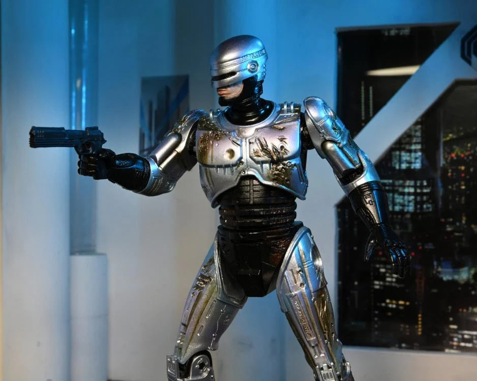 Battle Damaged RoboCop with Chair NECA Ultimate Action Figure