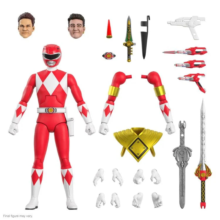 Mighty Morphin Power Rangers ULTIMATES! - Red Ranger Figure