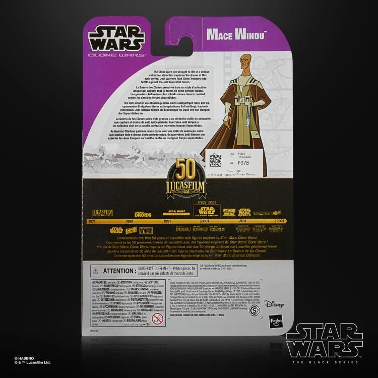 Star Wars: The Black Series - Mace Windu (Clone Wars) Exclusive
