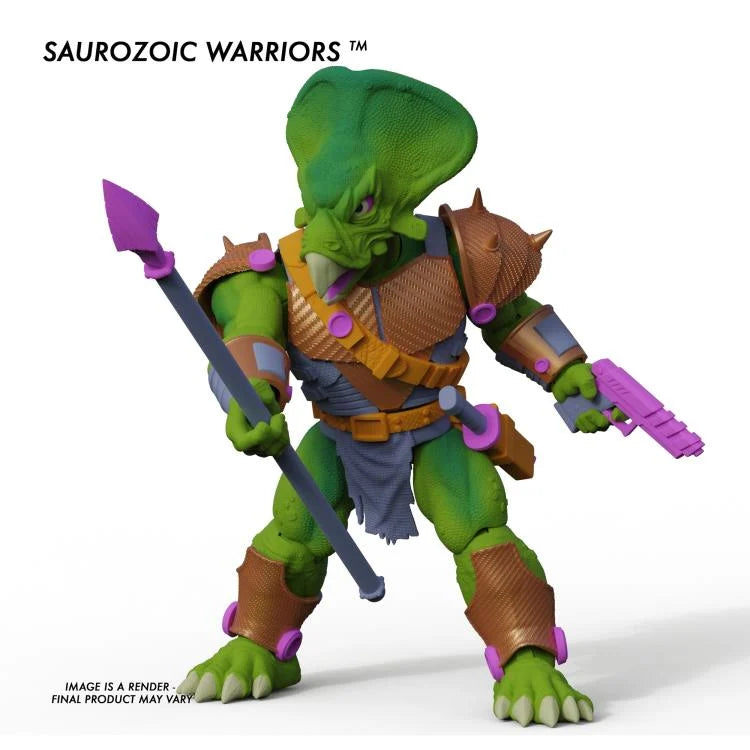 Saurozoic Warriors - Ceratopsian Guard Figure