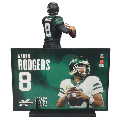 Aaron Rodgers (Black Jersey) Platinum Chase - New York Jets NFL SportsPicks 2024 Posed Figure