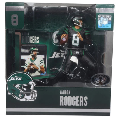 Aaron Rodgers (Black Jersey) Platinum Chase - New York Jets NFL SportsPicks 2024 Posed Figure