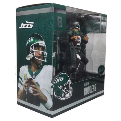 Aaron Rodgers (Black Jersey) Platinum Chase - New York Jets NFL SportsPicks 2024 Posed Figure