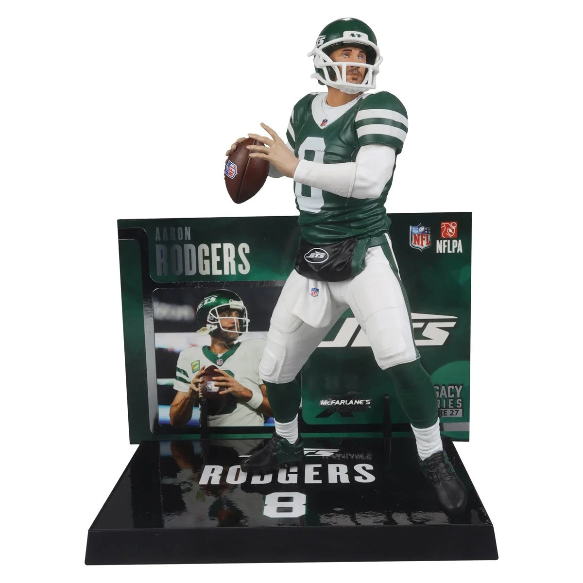 Aaron Rodgers (Green Jersey) - New York Jets NFL SportsPicks 2024 Posed Figure