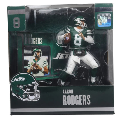 Aaron Rodgers (Green Jersey) - New York Jets NFL SportsPicks 2024 Posed Figure