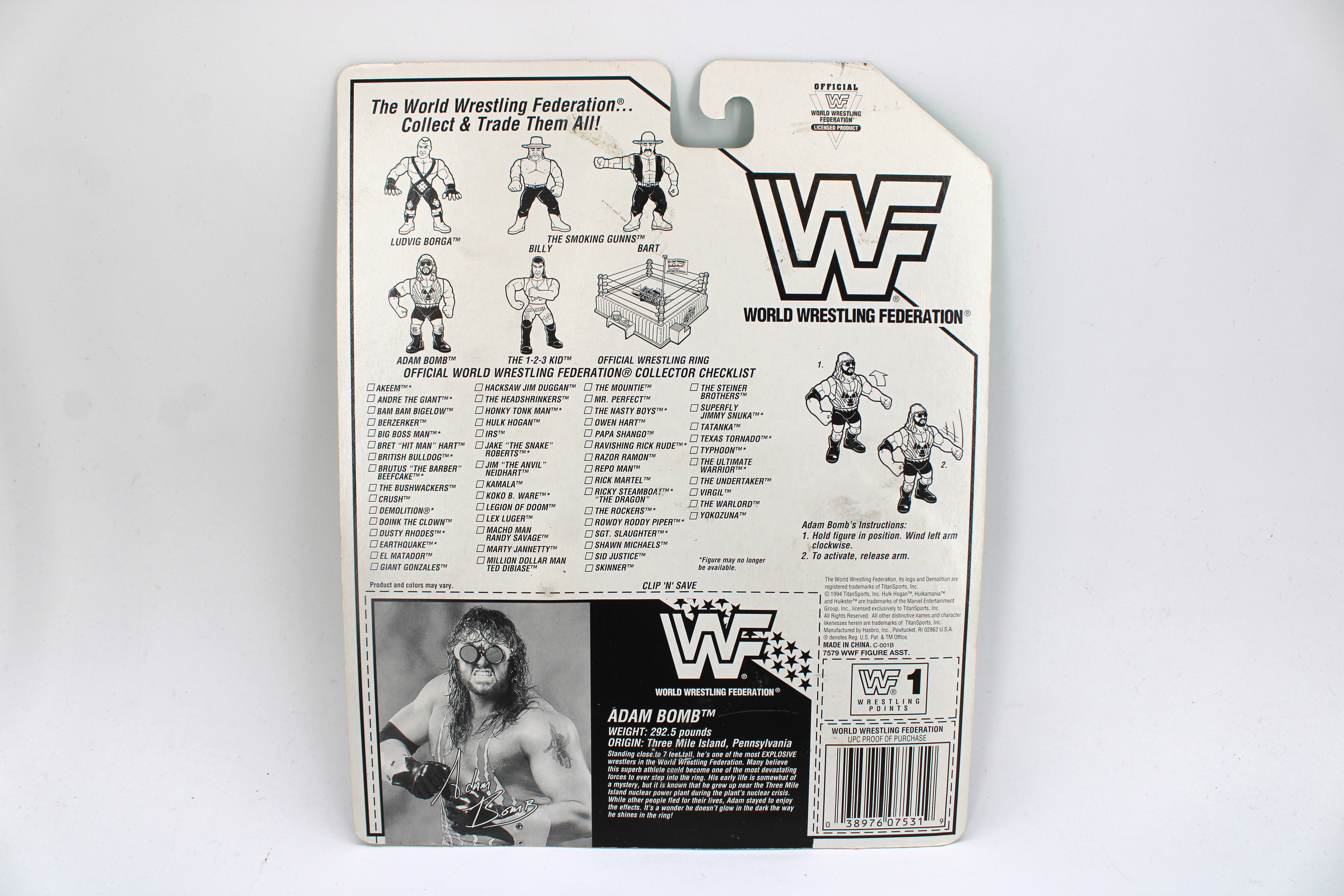 ヘッド•シュリンカーズ　サムー&ファトゥ　ハズブロ フィギュア WWF Adam Bomb WWF 4.5-Inch Action Figure – Jay's Toys And Games
