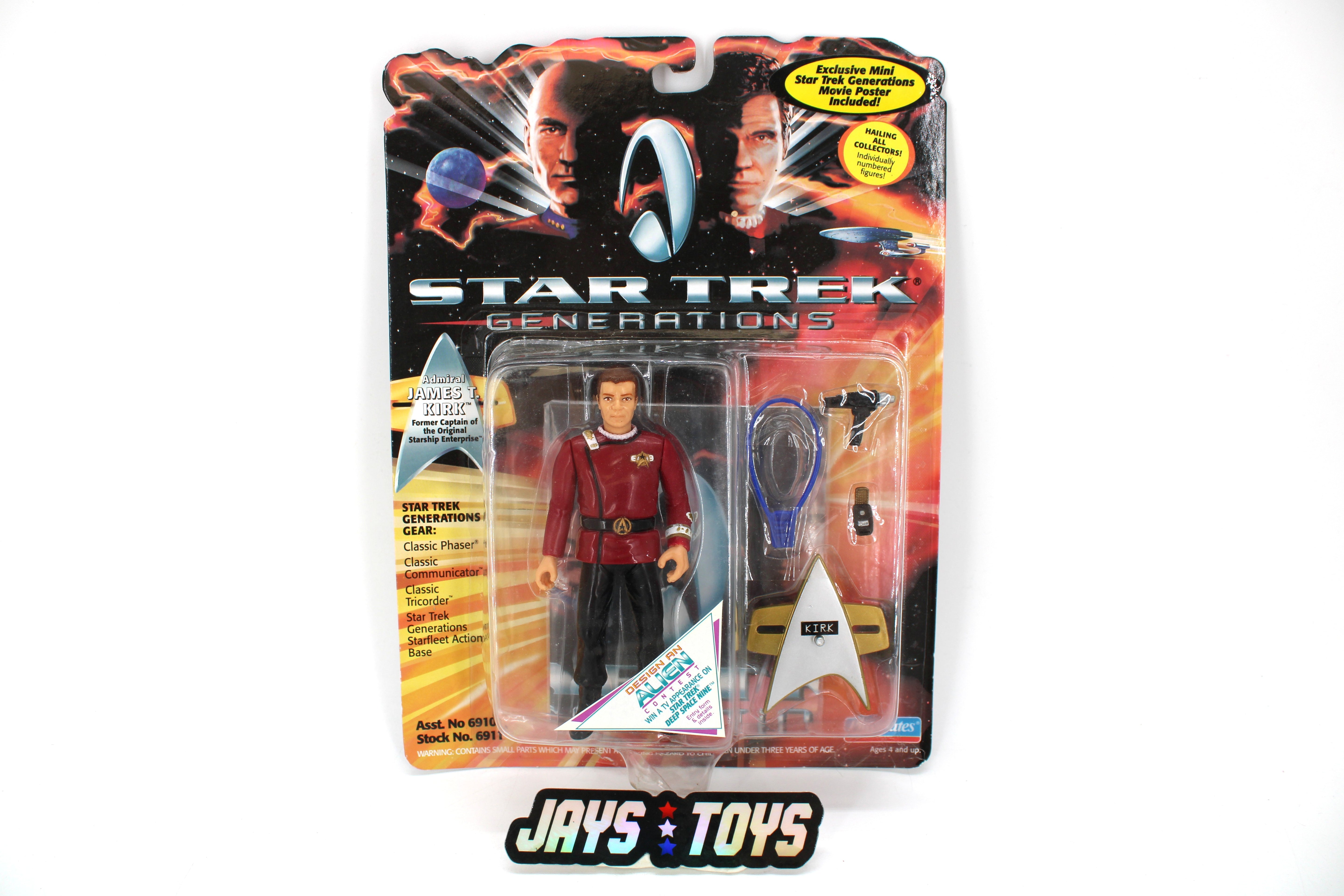 Playmates Toys Star Trek Generations Admiral James T. Kirk Action Figure (1994) product image