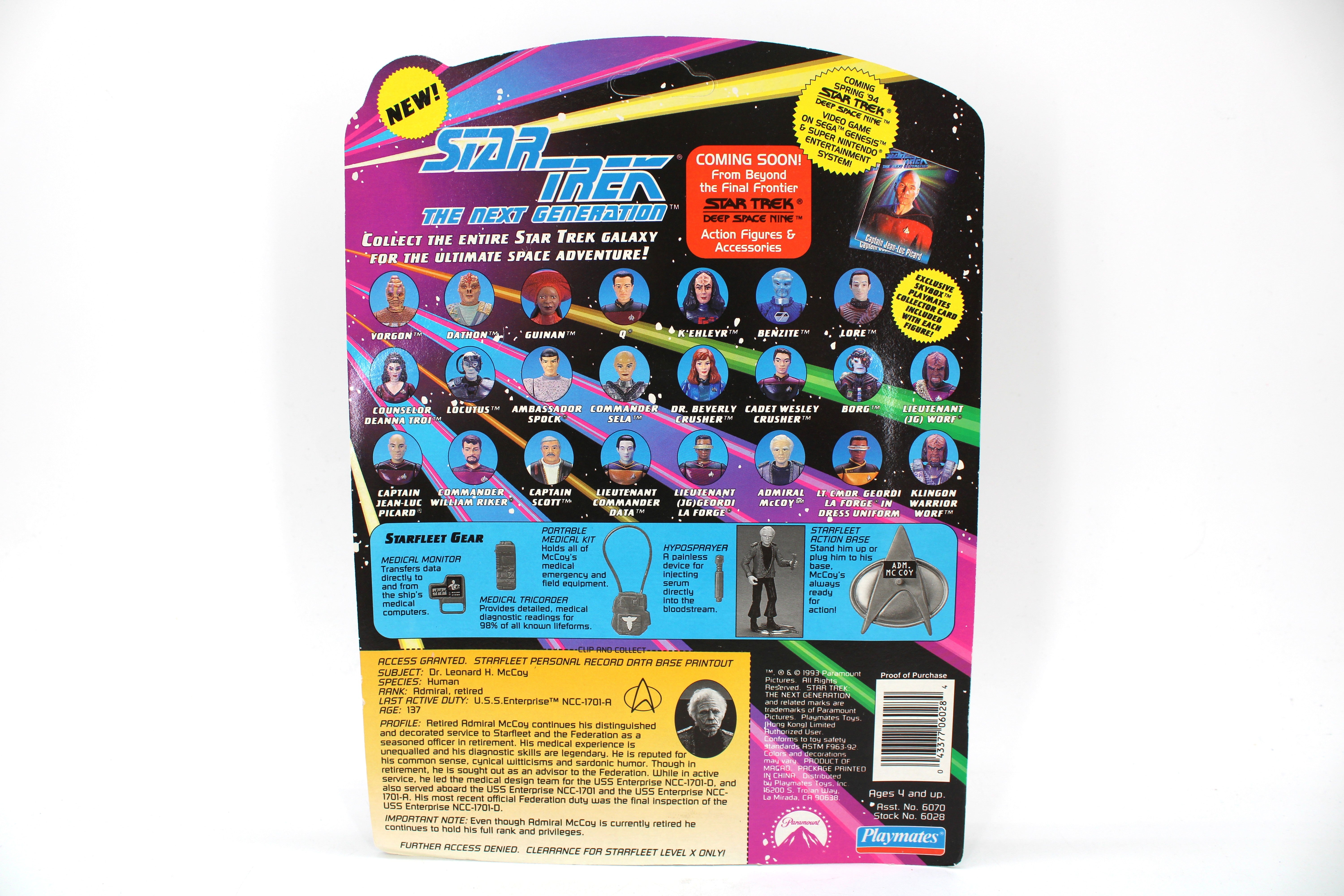 Leonard H. McCoy Star Trek TNG 4.5-Inch Action Figure | Jay's Toys