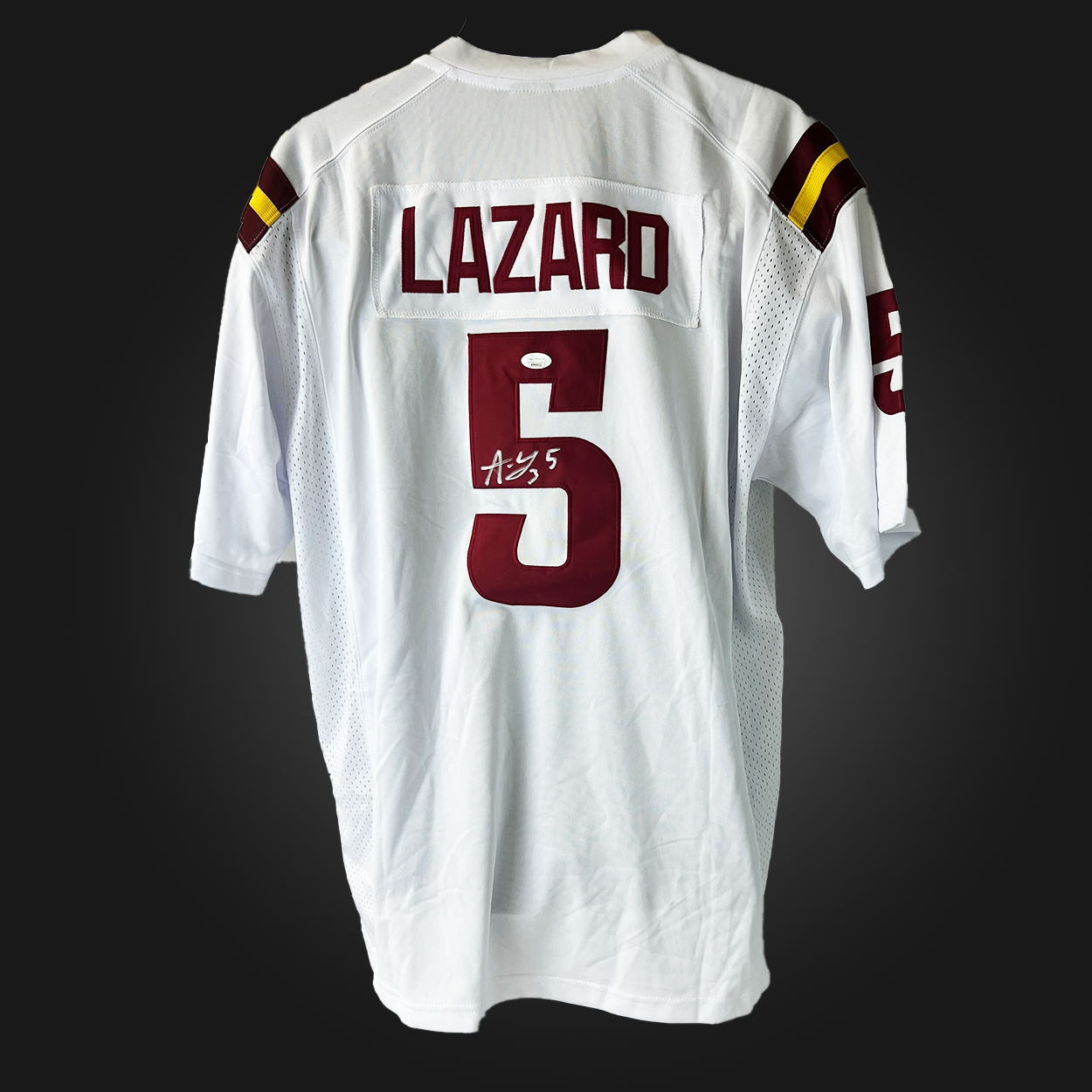 Allen Lazard Autographed White ISU Jersey (JSA Certified Authentic)
