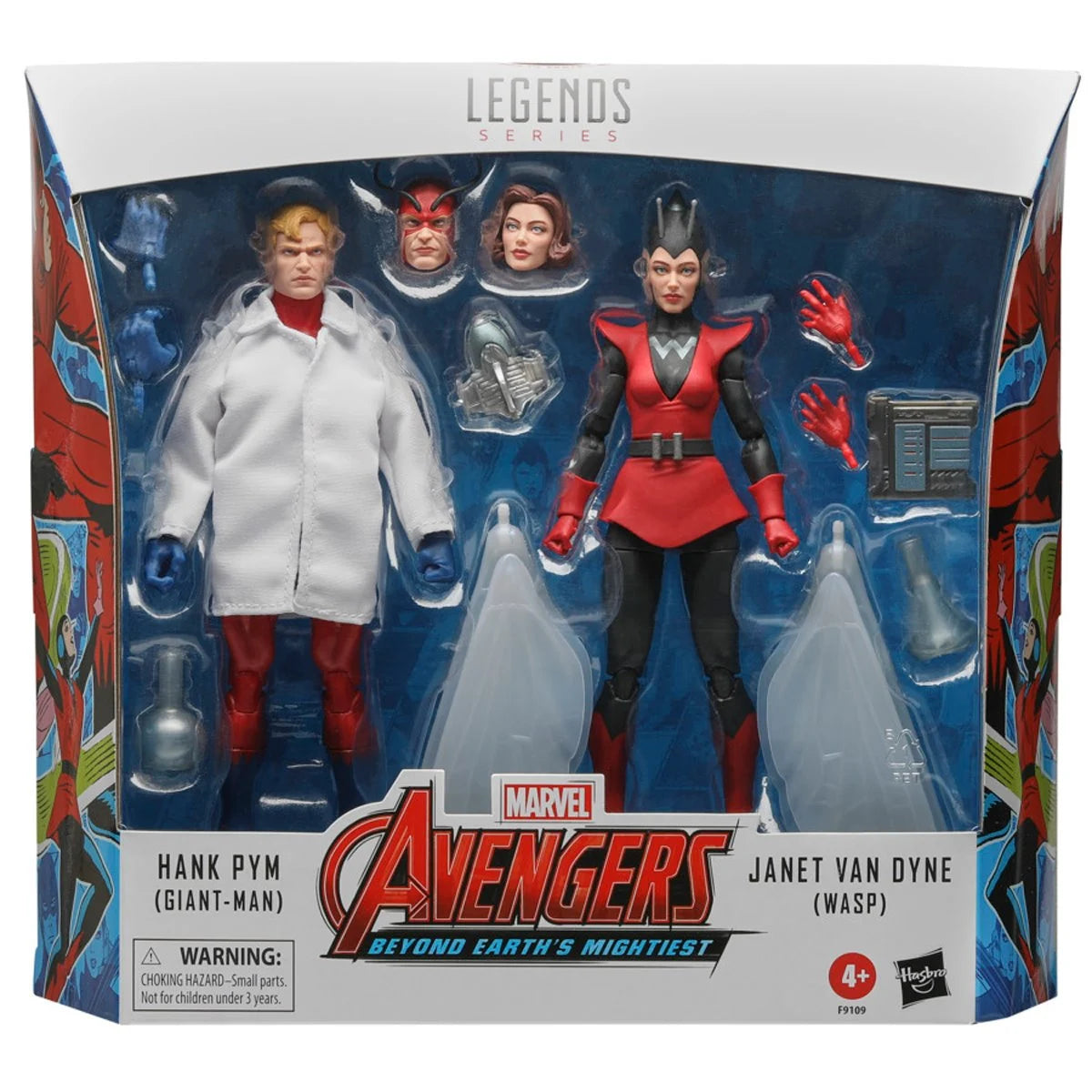 Avengers: Beyond Earth's Mightiest Marvel Legends Hank Pym (Giant-Man) & Janet Van Dyne (Wasp) Action Figure Two-Pack - view 3