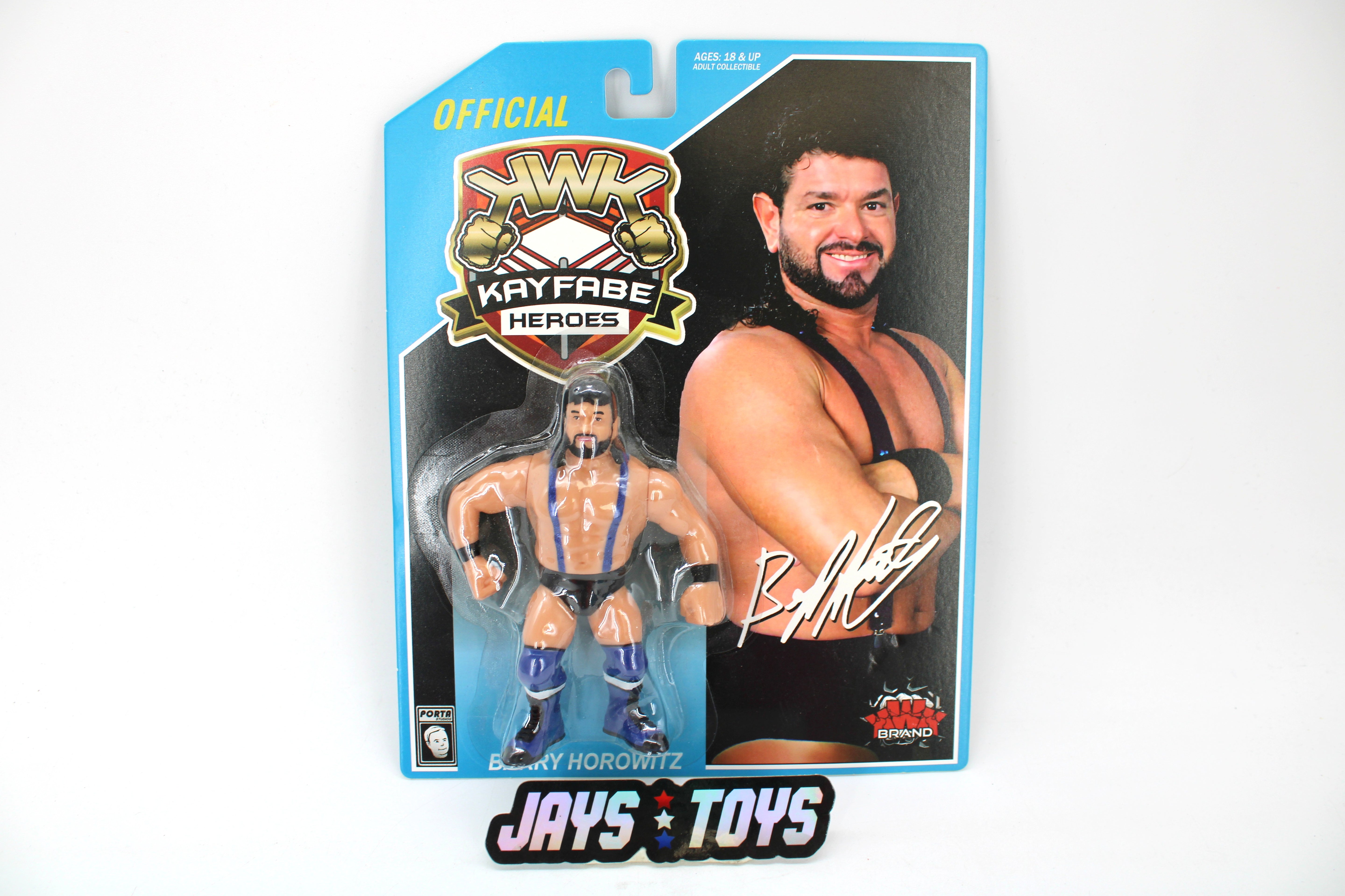 KWK Kayfabe Heroes Barry Horowitz Action Figure (Blue Card, 2025) product image