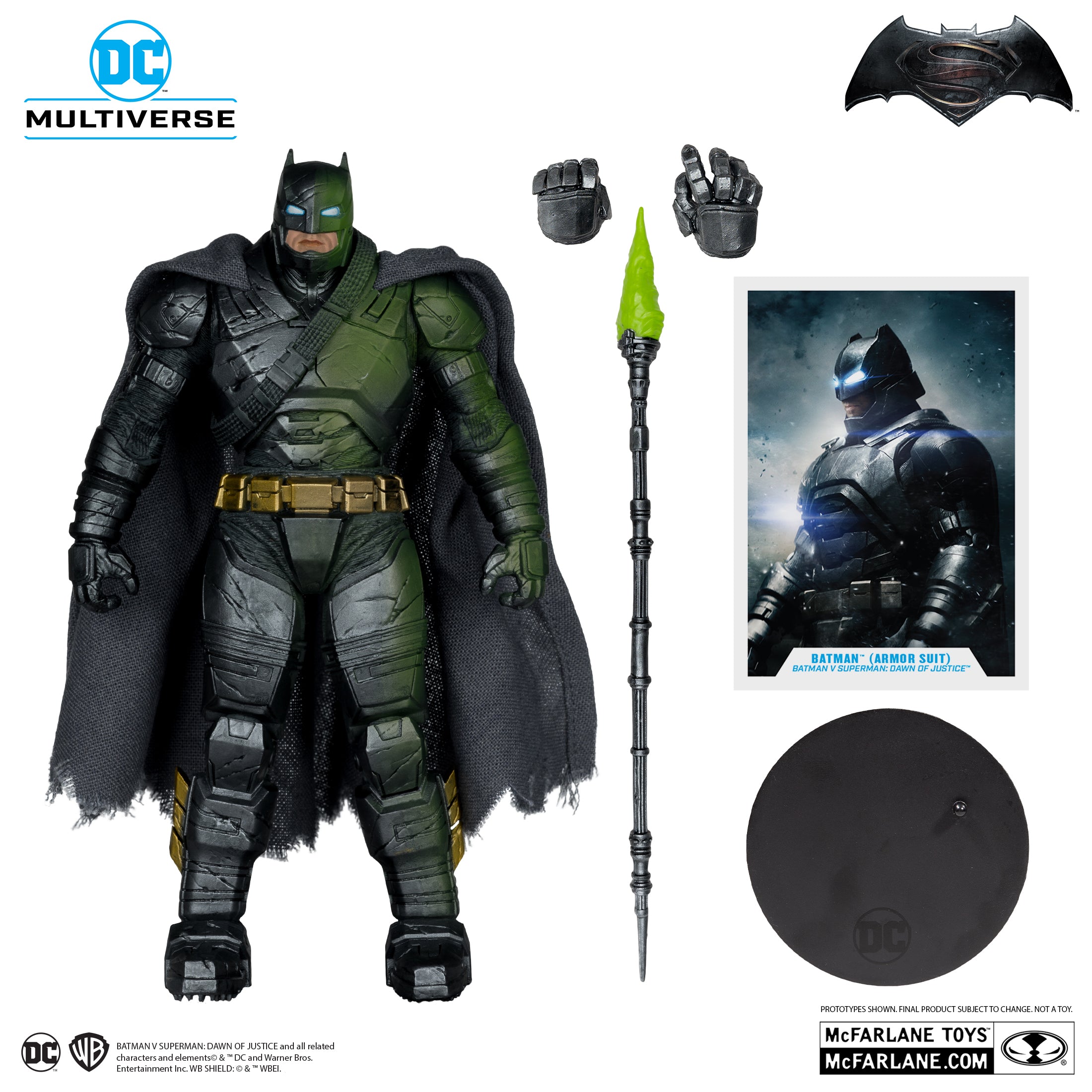 Batman (Armored Suit) Platinum Chase - Batman v Superman: Dawn of Justice DC Multiverse Action Figure