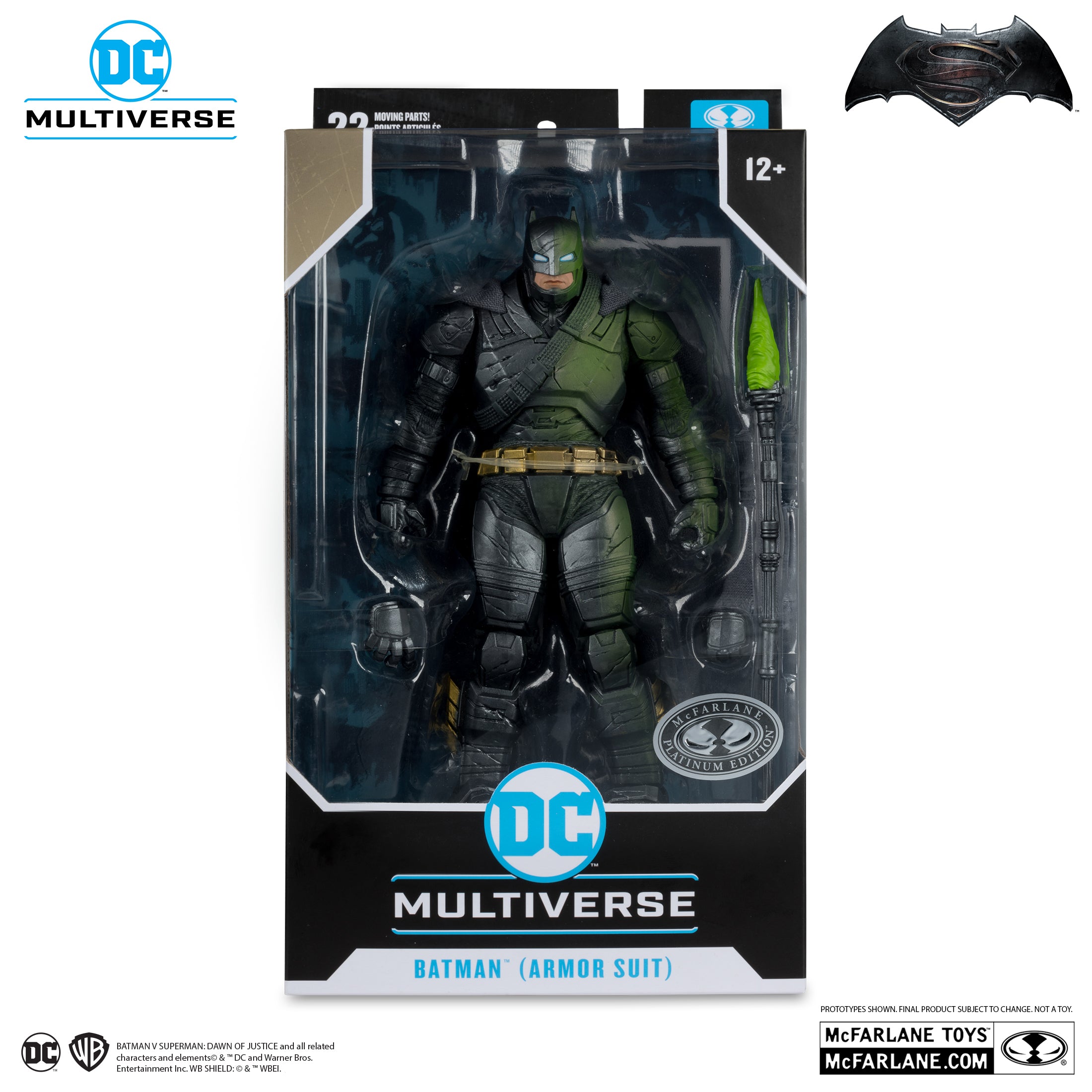 Batman (Armored Suit) Platinum Chase - Batman v Superman: Dawn of Justice DC Multiverse Action Figure