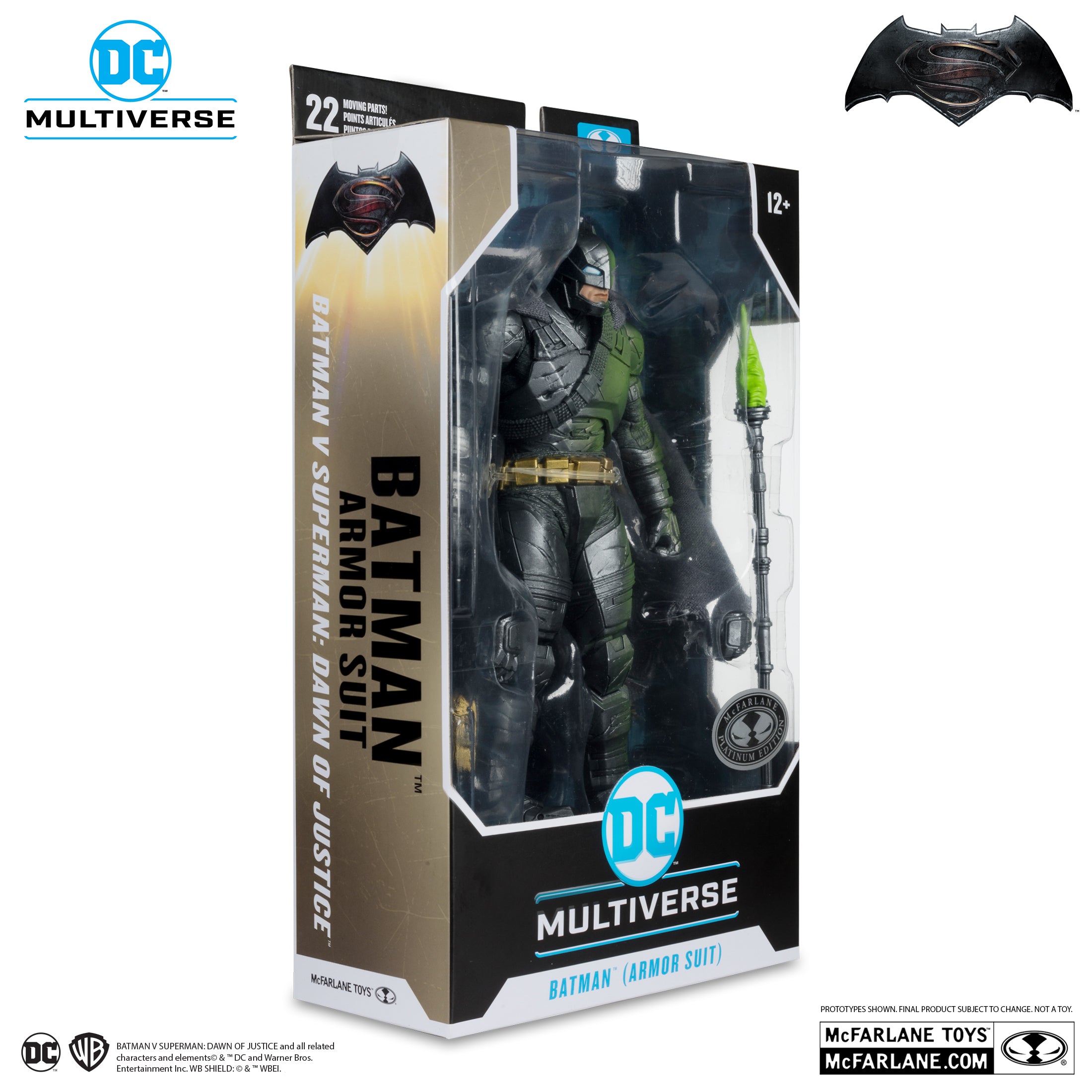 Batman (Armored Suit) Platinum Chase - Batman v Superman: Dawn of Justice DC Multiverse Action Figure